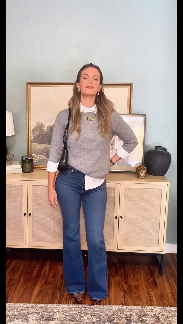 Simple outfit that anyone can put together 🤍 Don’t forget to accessorize too! 😘

Get my outfit details by commenting SHOP! 🫶

#ootd #styleinspiration #transition #fallstyle #quince #grwm #grwmoutfit