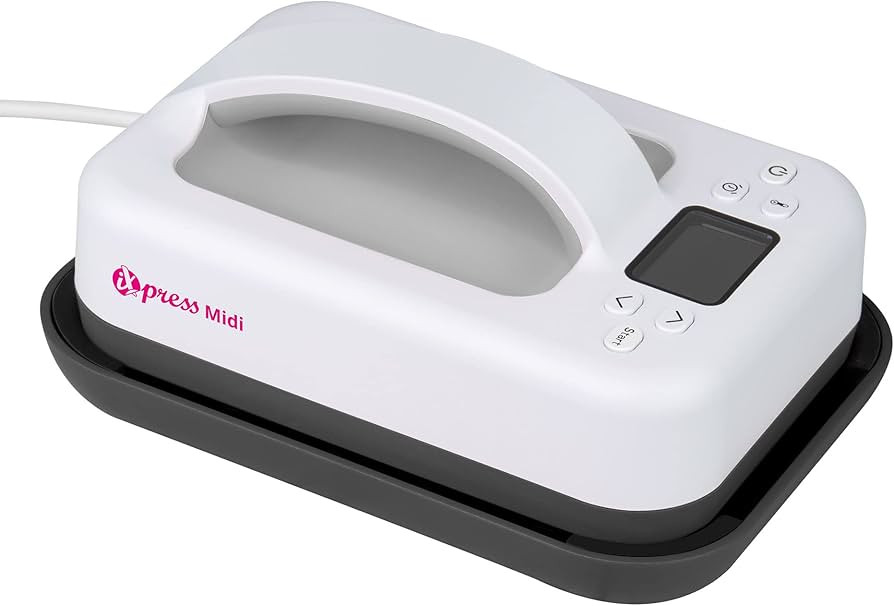 plottiX PL0301010 iXpress Midi-Transferpresse, Weiß, 215 x 158 x 111mm | Amazon (DE)