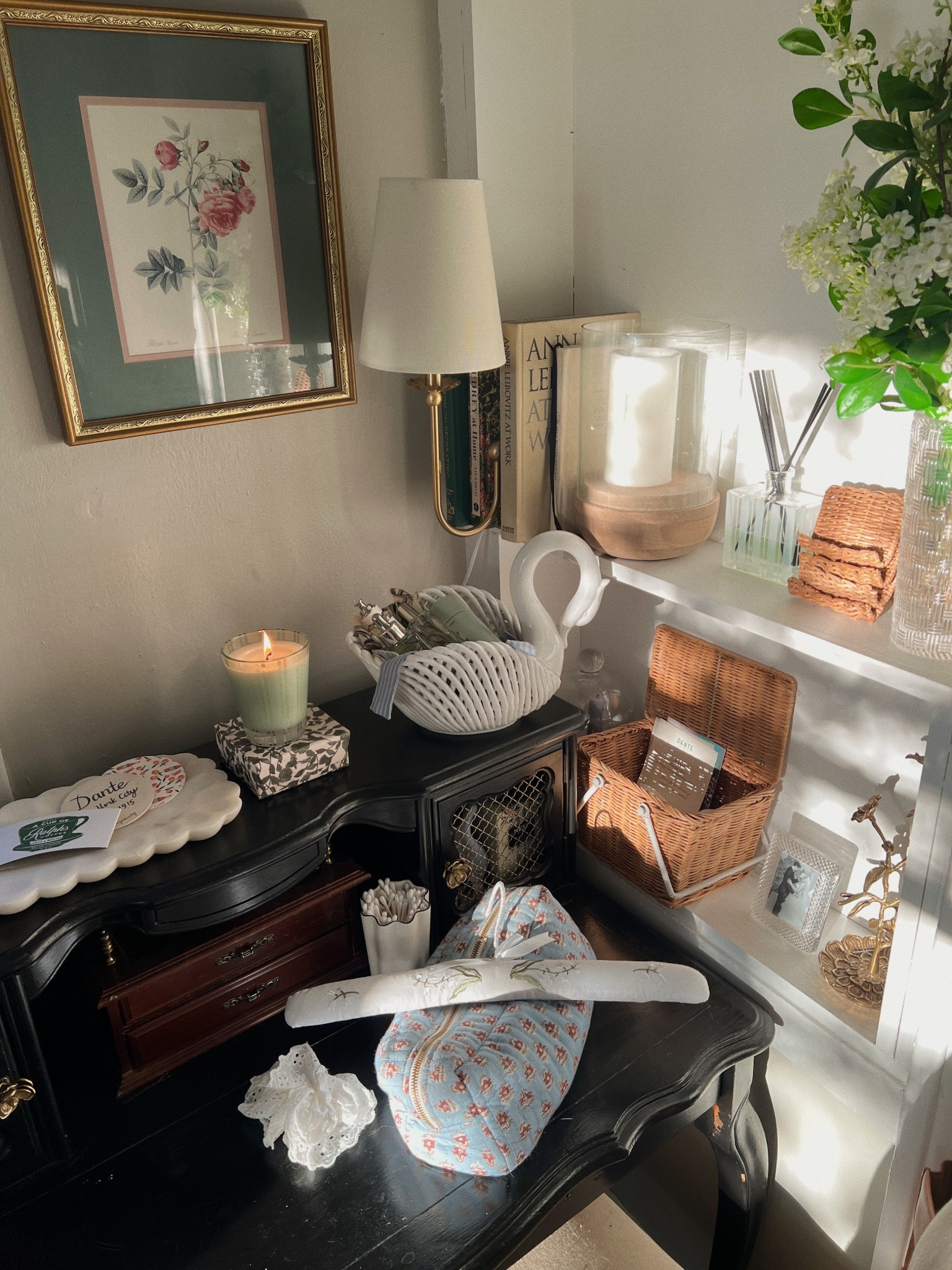 Cute little vanity corner 🕊️ 

#LTKHome #LTKBeauty