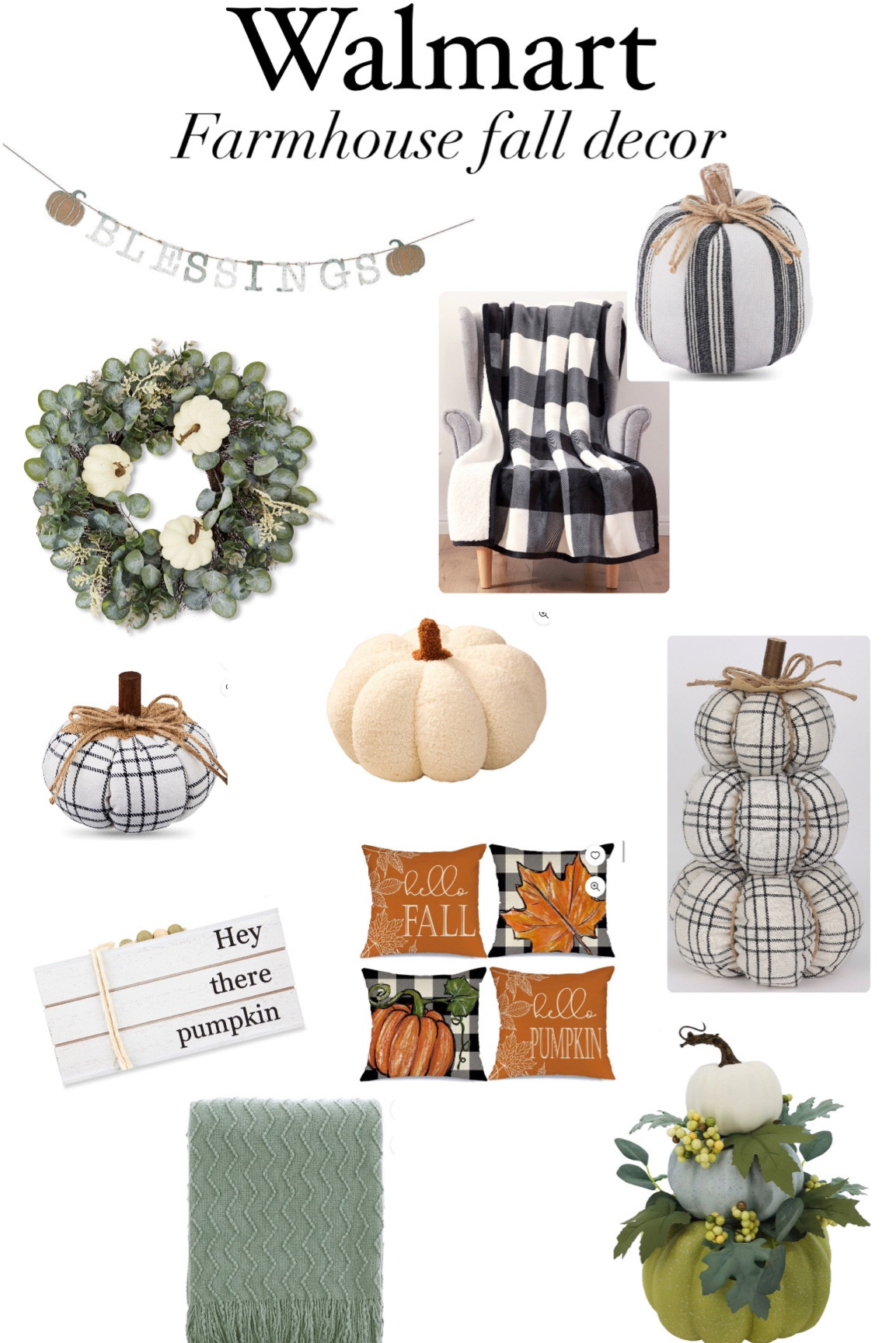 Walmart Farmhouse Fall decor! 

#LTKSeasonal #LTKfindsunder50 #LTKhome