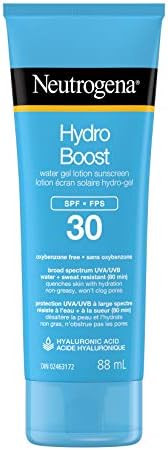 Neutrogena Hydro Boost Water Gel Face Sunscreen SPF 30 with Hyaluronic Acid, Non-Comedogenic, Wa... | Amazon (CA)