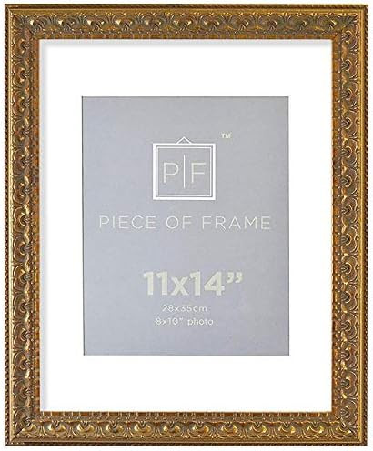 Golden State Art, 11x14 Ornate Finish Photo Frame, with White Mat for 8x10 Picture & Real Glass, ... | Amazon (US)