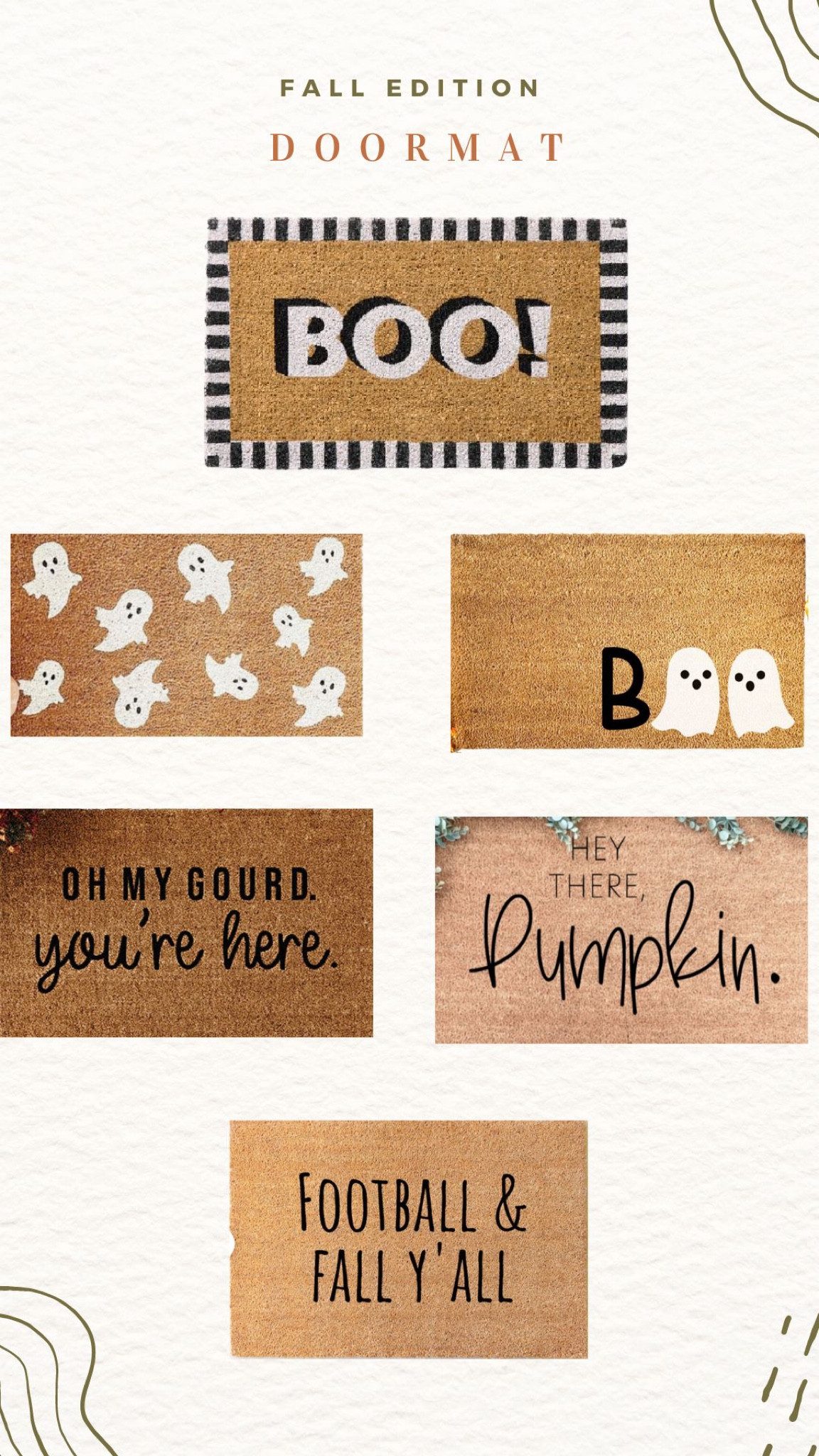 fall // halloween doormats ✔️✔️

#LTKhome #LTKSeasonal #LTKunder50