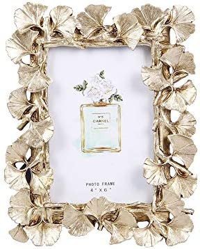 Photo Frame, 6 Inch Vintage Resin Gold Photo Frame | Amazon (US)