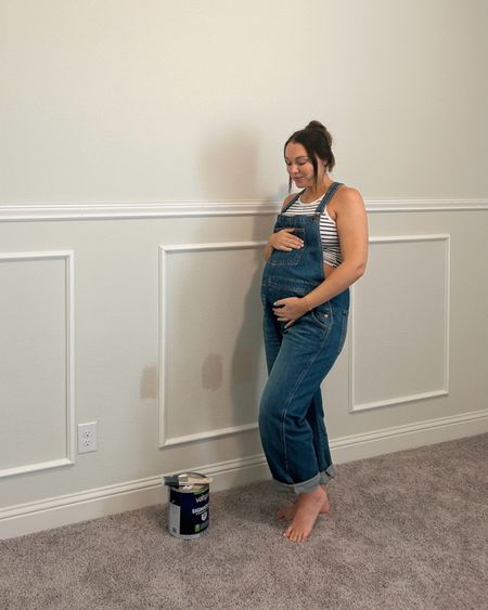 Bump friendly overalls! Not maternity, just sized up 🤍 wearing an XL and a M top! 
.
.
.
Overalls, spring outfit, pregnancy outfit, cute bump style. 

#LTKfindsunder100 #LTKstyletip #LTKbump