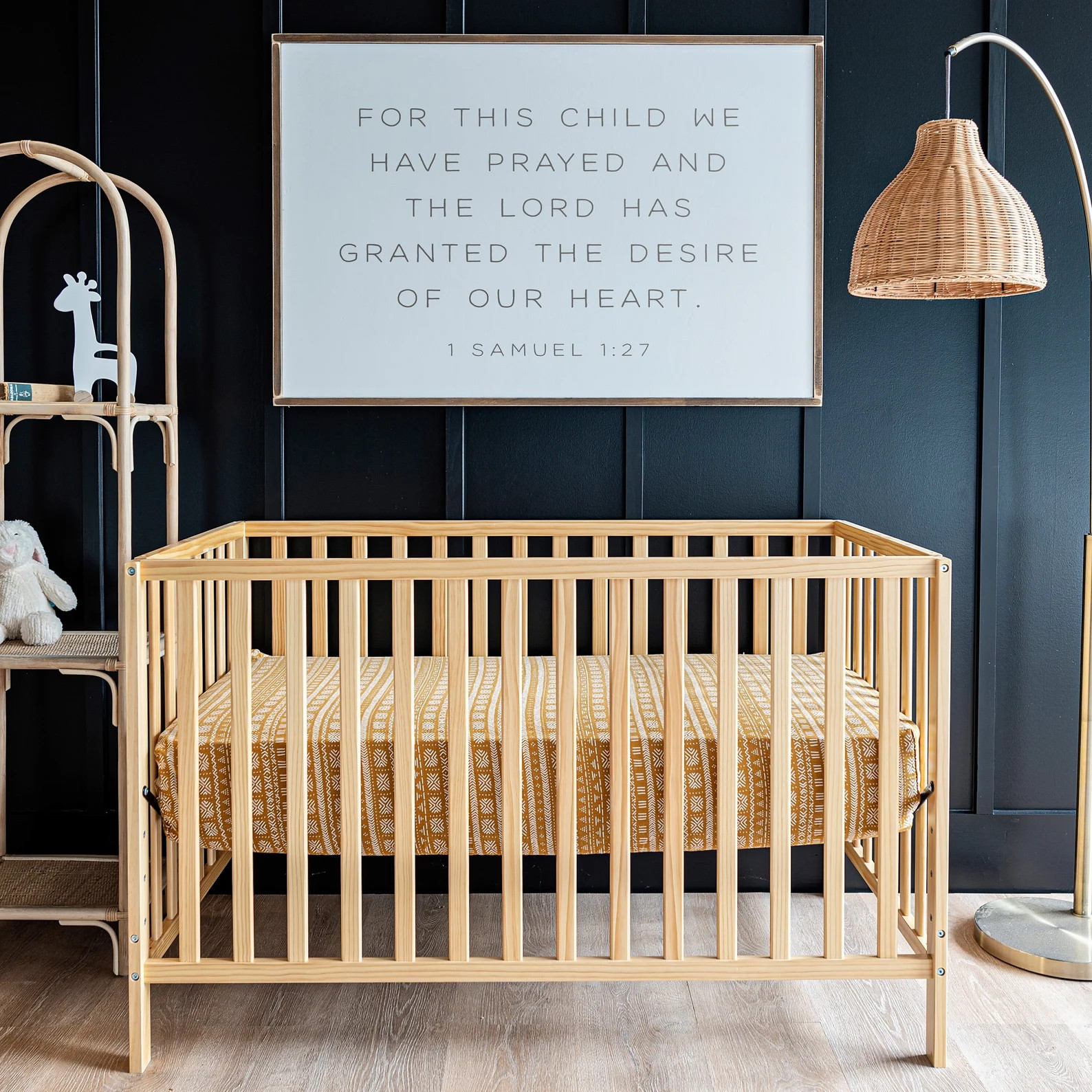 1 Samuel 1:27 Sign Nursery Sign Framed Wood Signs Nursery Wall Art Horizontal Sign for This Child... | Etsy (US)