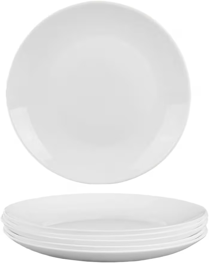 Amazon 6-Piece 10.5" White Dinner Plates Lightweight Round Plates, Simply Dessert Plate, Triple L... | Amazon (US)