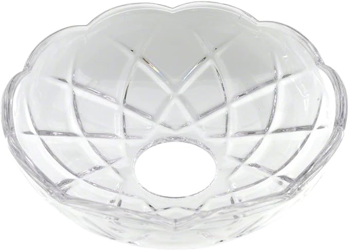 Lustre - Bobeche Ø 100 mm - Cristal de plomb - 5 trous latéraux - Lustre 5 trous latéraux. | Amazon (FR)