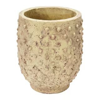 9'' Distressed Finish Sandstone Hobnail Planter | Michaels Stores