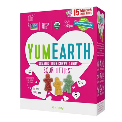 YumEarth Valentine's Organic Sour Littles Candies - 7.4oz/15ct | Target