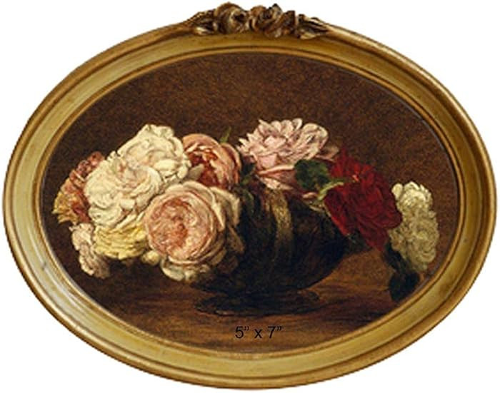 CISOO Vintage Oval Picture Frame 5x7 Antique Photo Frame Decorative Painting Table Top Display an... | Amazon (US)