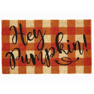 Better Trends Hey Pumpkin Natural Coir 18 in. x 30 in. Rectangle Door Mat-COHP1830NA - The Home D... | The Home Depot