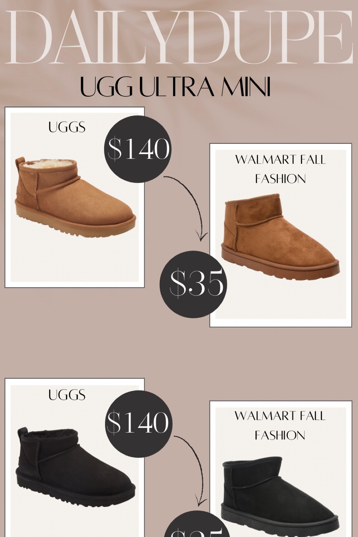 Walmart ugg hot sale style boots