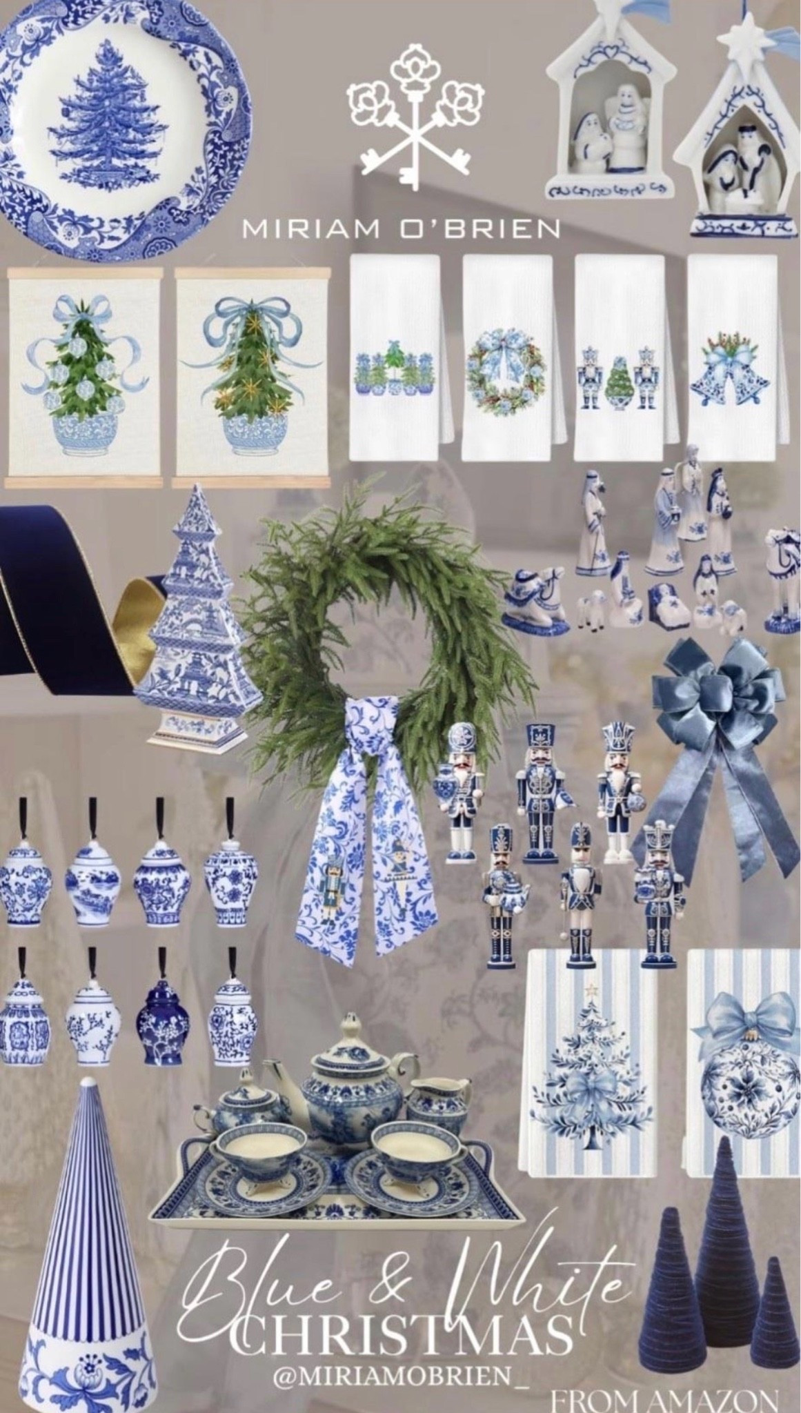 A blue & white Christmas is always a good idea. 💙🤍🎄
From chinoiserie-inspired pieces and nutcrackers to beautiful ornaments, tableware, bows, and holiday accents — this color combination is timeless and so elegant.
I’m obsessed with all of these! ✨
Shop my blue & white Christmas finds on LTK.
Follow @miriamobrien on Instagram and TikTok 🤍
#LTKHome #LTKFinds #LTKShopping #LTKCreator #AmazonFinds #AmazonHome #AmazonChristmas #BlueAndWhite #BlueAndWhiteDecor #BlueAndWhiteChristmas #Chinoiserie #ChinoiserieChristmas #ChristmasDecor #HolidayDecor #ChristmasInspo #TraditionalChristmas #ClassicChristmas #ChristmasHome #HolidayHome #HomeDecorInspo