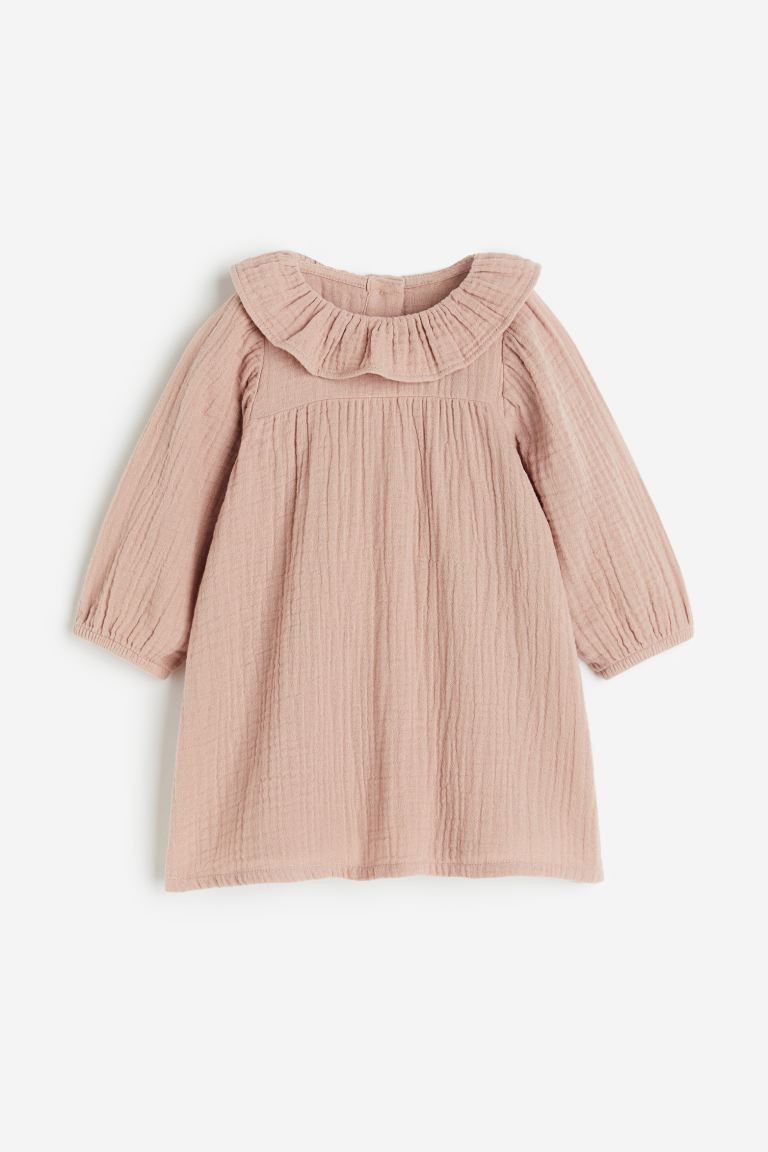 Cotton Dress - Powder pink -  | H&M US | H&M (US + CA)