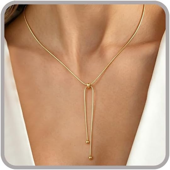 Lariat Long Gold Necklace for Women Wrap Tie Necklace | Amazon (US)
