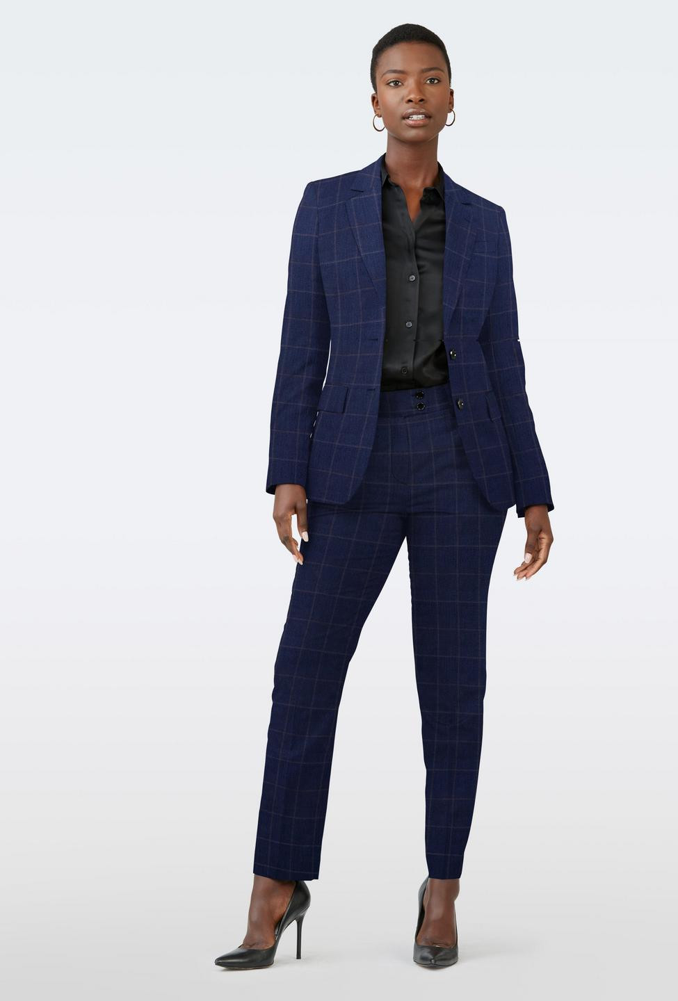 Grove Windowpane Blue Suit | Indochino