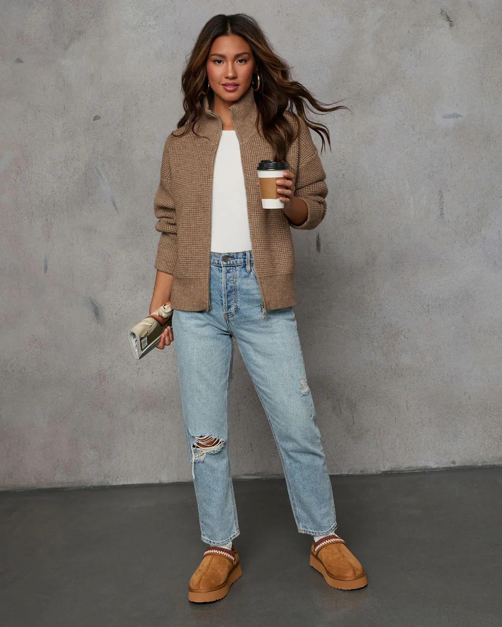 Cozy Feels Knit Zip Up Cardigan | VICI