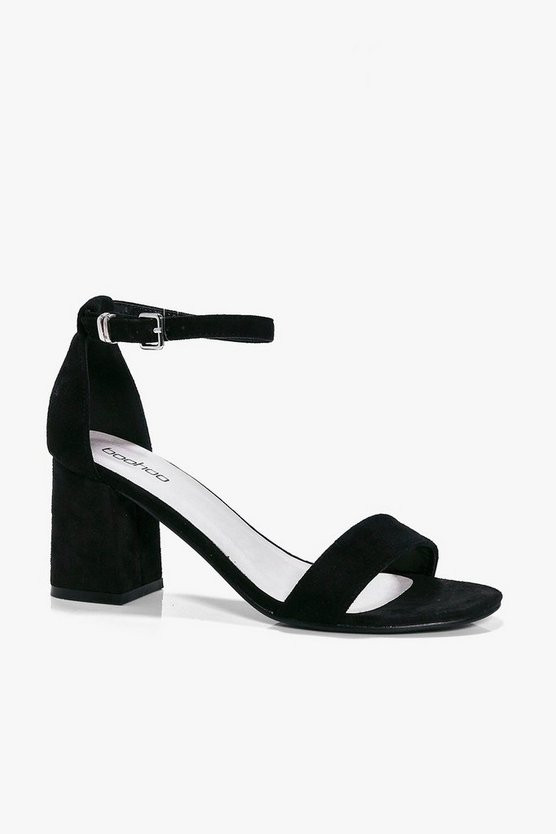 Low Block Heel Two Parts | Boohoo.com (US & CA)