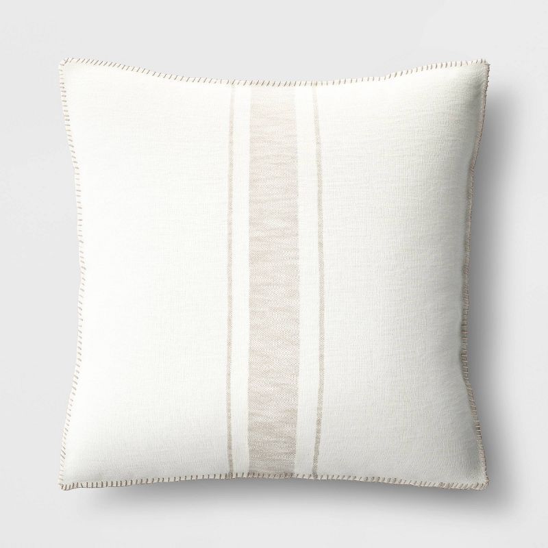 Oversized Placed Striped Square Throw Pillow - Threshold™ | Target