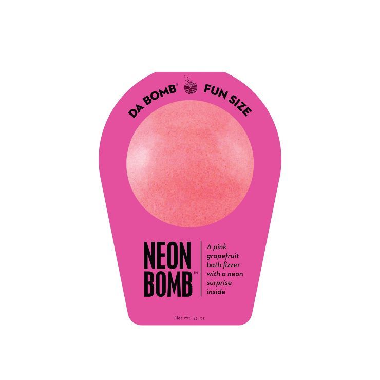 Da Bomb Bath Fizzers Neon Pink Bath Bomb - 3.5oz | Target