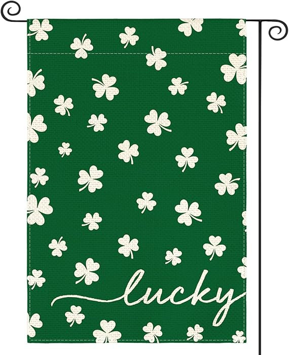 AVOIN colorlife St Patricks Day Lucky Garden Flag 12x18 Inch Double Sided Outside, Floral Small B... | Amazon (US)