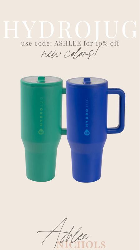 New hydro jug colors! You can use my code: ASHLEE for 10% off!! 

Hydro jug, new colors, color drop, reusable cup, water container 

#LTKfindsunder100 #LTKfindsunder50 #LTKSeasonal