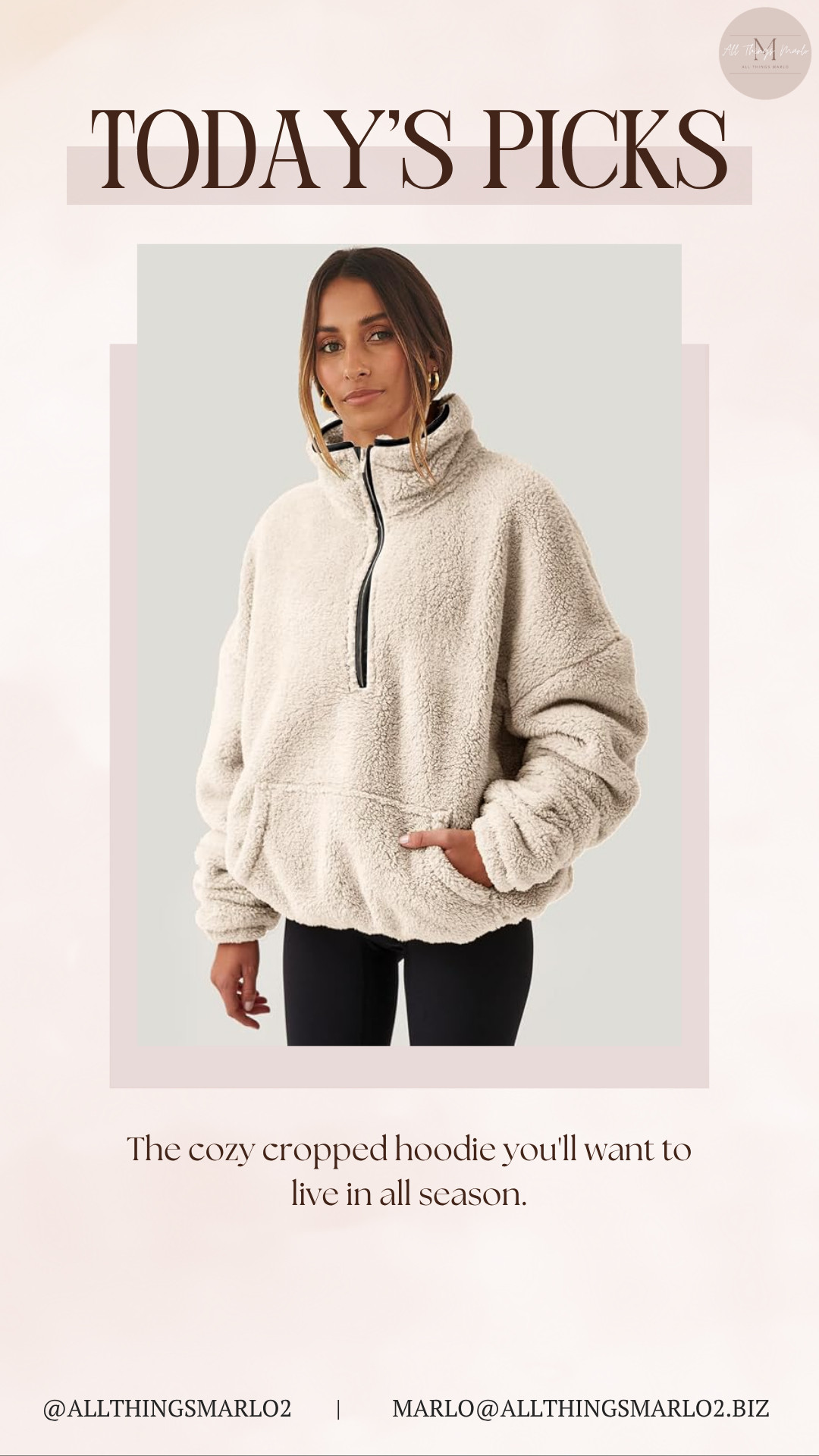 The cozy cropped hoodie you'll want to live in all season. 

 #LTKSeasonal #LTKWorkwear #LTKTravel
