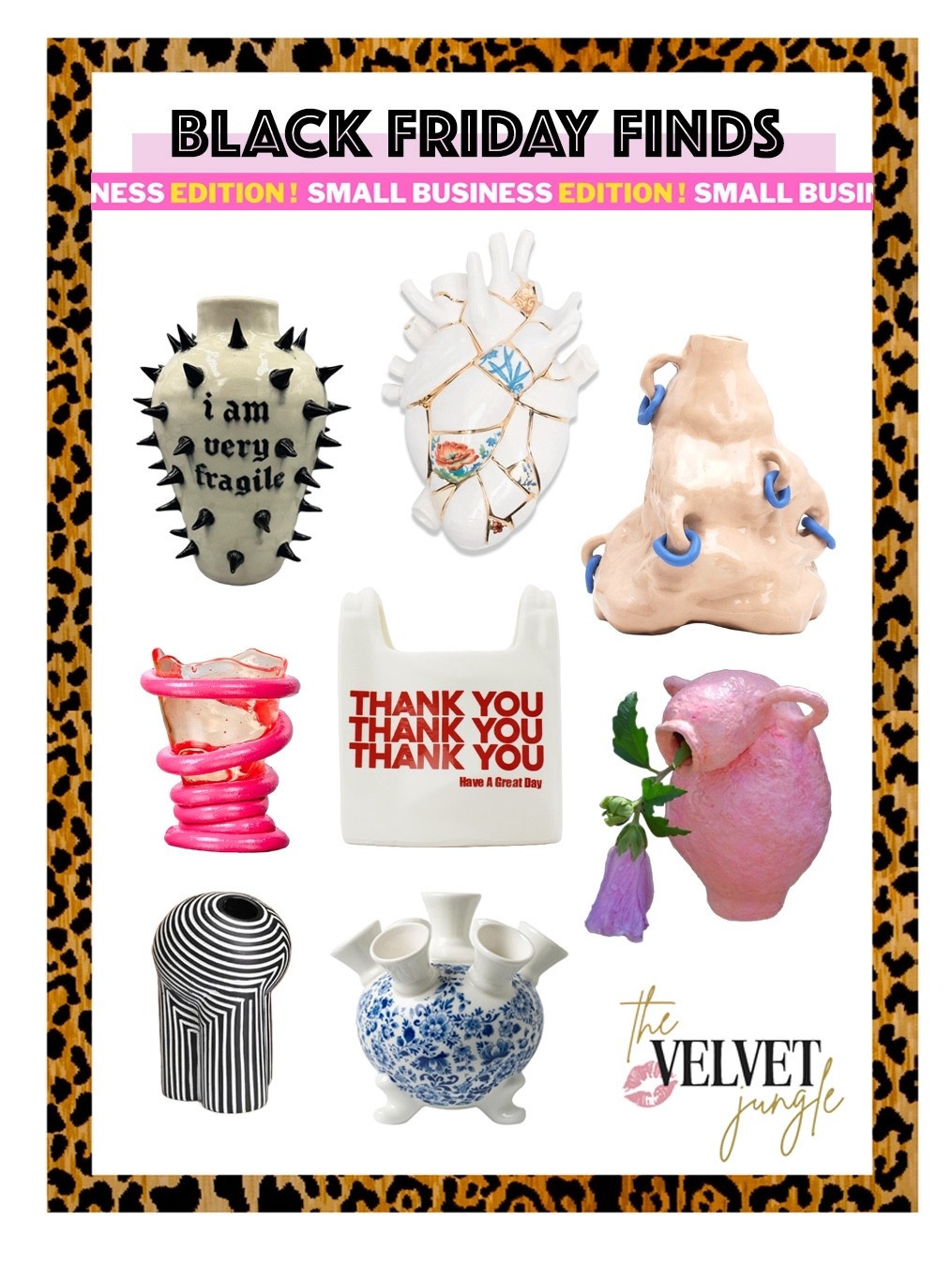Black Friday drop ! It's all about #smallbusiness shopping this time of year so ditch the big box stores and get some uniquely weird and fun decor handmade with love instead !

Ahhh vases... I can't get enough of them 😍 These are some of my favorite unique ones - guaranteed conversation starters ! 

#LTKgiftguide #LTKhome #LTKsale
