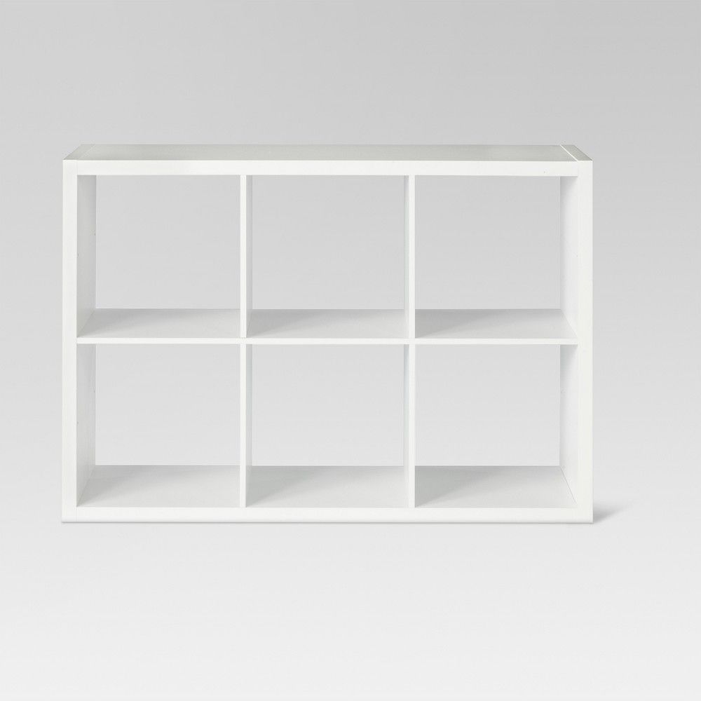 13"" 6 Cube Organizer Shelf White - Threshold | Target