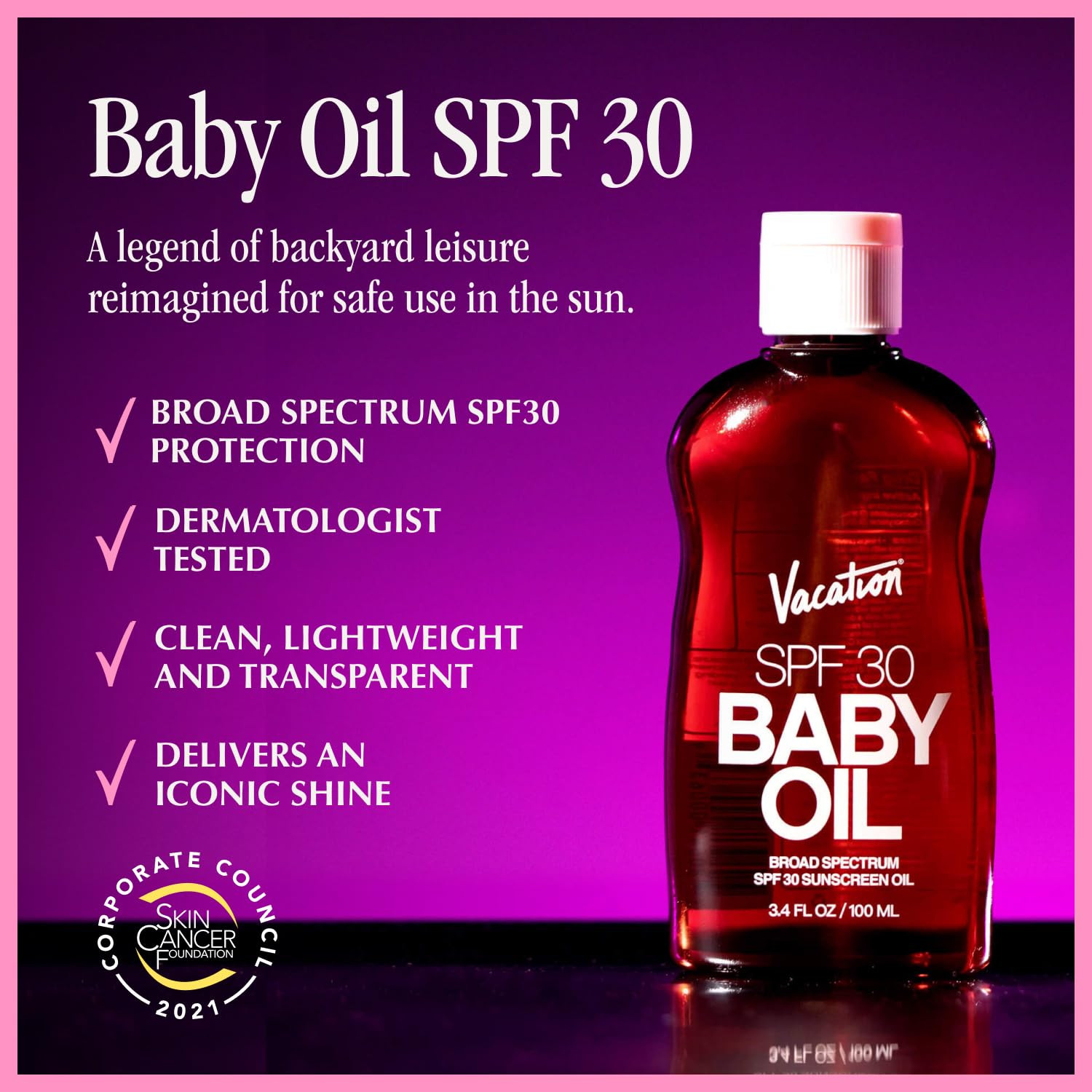 Vacation Baby Oil SPF 30 & Air Freshener Bundle, Hydrating & Nourishing, Mineral-Oil Free, Lightw... | Amazon (US)