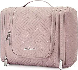 BAGSMART Travel Toiletry Bag for Women, Hanging Toiletry Bag with Hook, Travel Cosmetic Makeup Ba... | Amazon (US)