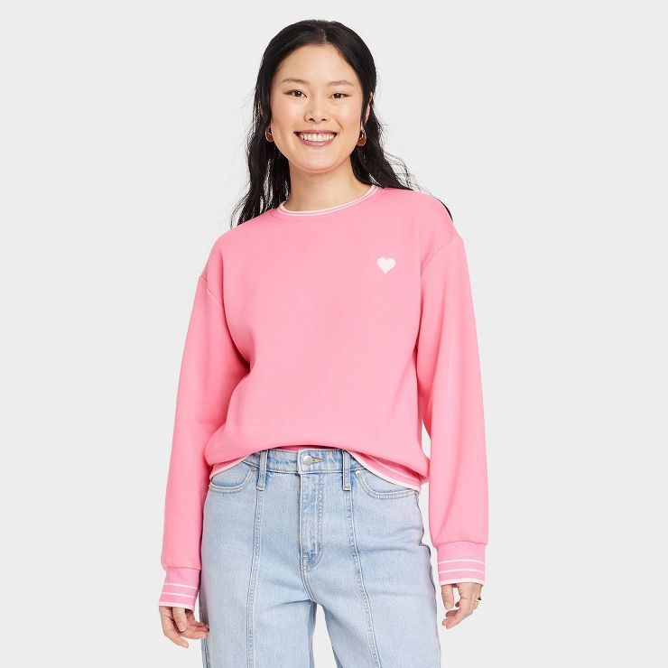 Women's Lounge Fleece Sweatshirt - A New Day™ | Target