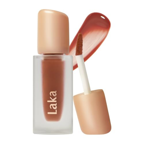 Laka Fruity Glam Tint, 4.5g/0.15oz, Glowing Lip Stain with Wide Color Spectrum, Hydrating & Lightweight Texture, Long-Lasting Bold Stain, Non-Sticky, Vegan, K-Beauty (#108 Salty) | Amazon (US)