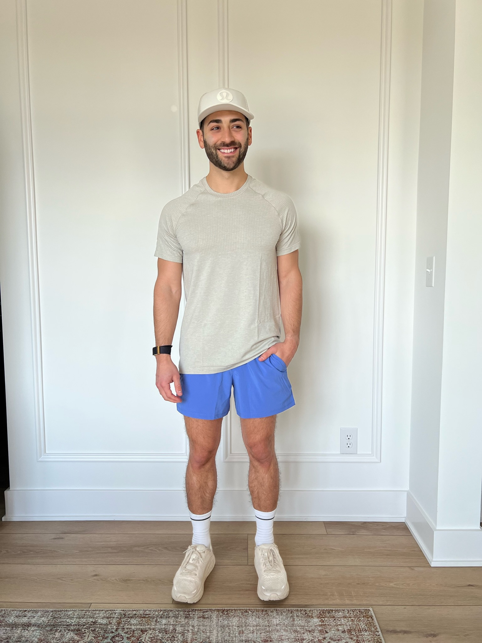 Medium tee, small (5”) in short, shoes tts! #outfitsfordudes #workoutwear #lululemon