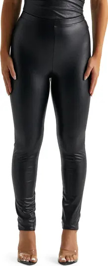 All Faux U High Waist Faux Leather Leggings | Nordstrom