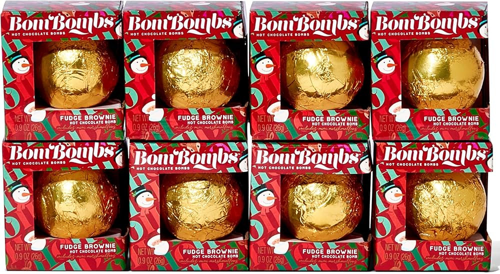 BomBombs Multi-Pack Hot Chocolate Bombs Gift Set, Individually Packaged Fudge Brownie Hot Cocoa B... | Amazon (US)