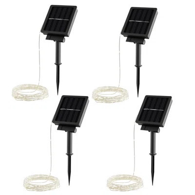 Heili 0.1'' Indoor Solar Powered 400 - Bulb Fairy String Light | Wayfair North America