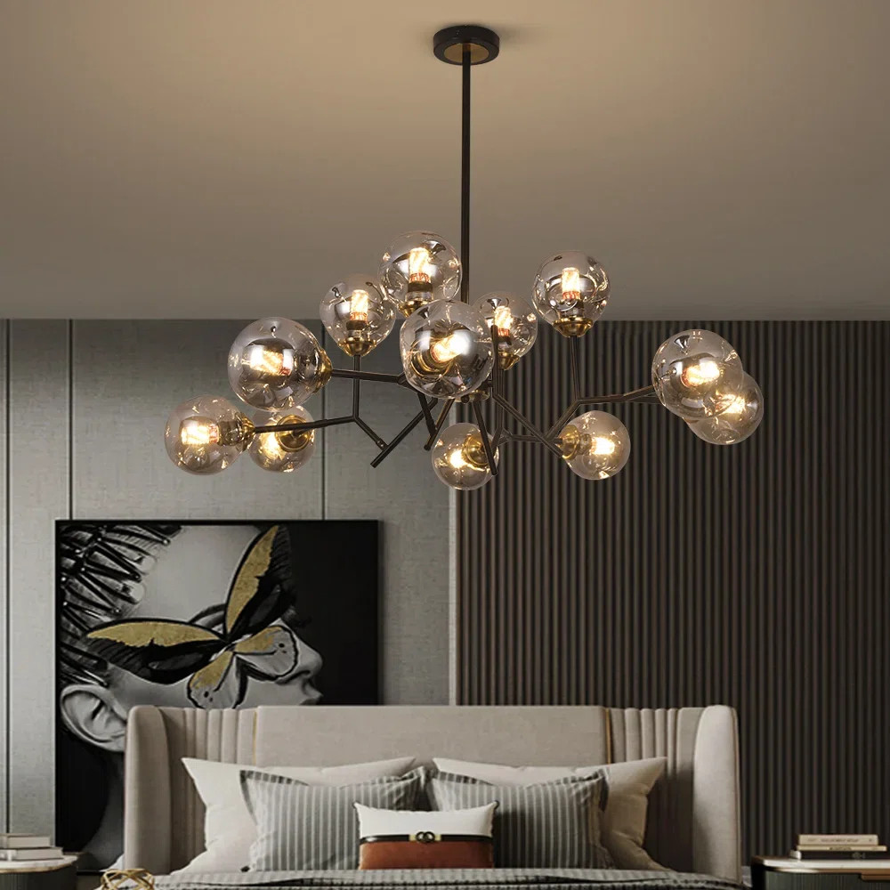 Ivy Bronx Adlih 12 - Light Sputnik Linear Chandelier & Reviews | Wayfair | Wayfair North America