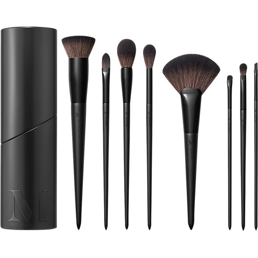 Morphe Pinceau Kits pinceaux visage Vegan Pro 8-Piece Face + Eye Brush Set Fluffy Fan Powder Brush + Precision Blush Brush + Flat Top Primer & Foundat | Parfumdreams EU