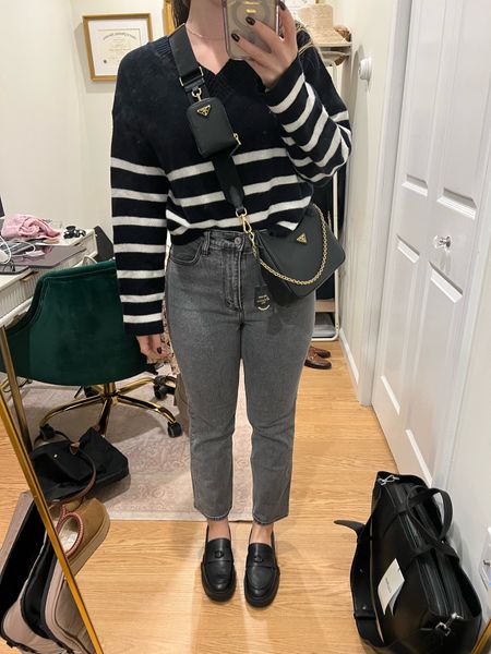 XS in sweater (Kathleen Post collection), 25 short in curve love jeans, coach loafers are TTS 

Prada bag, chunky loafer

#LTKitbag #LTKshoecrush #LTKSeasonal