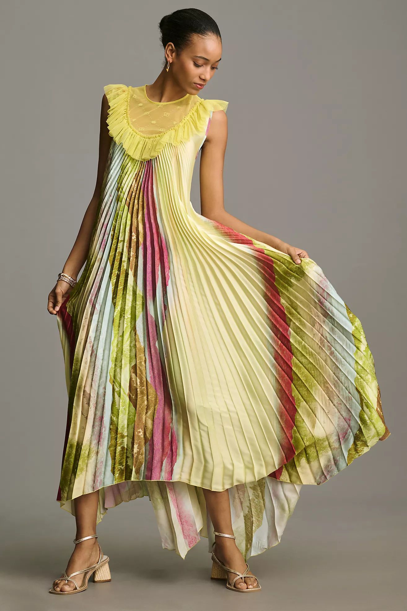 Beatrice .b Sleeveless Pleated Maxi Dress | Anthropologie (US)