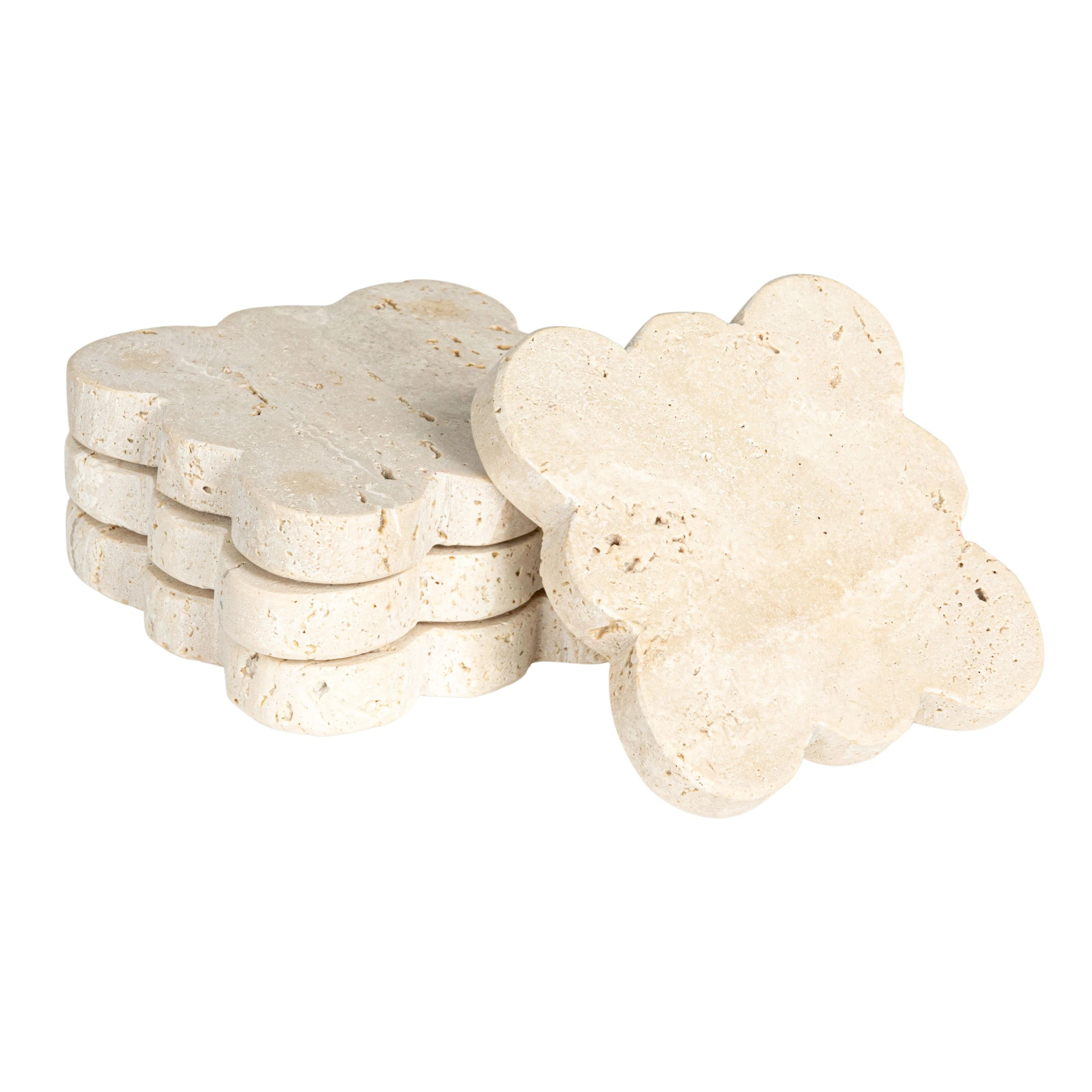 Tuscan Elegance Travertine Coaster Set | Joss & Main