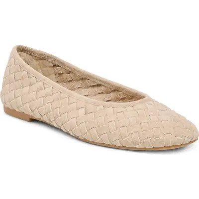 Dolce Vita Mycah Wovan Flat in Olive Woven Suede at Nordstrom, Size 9 | Nordstrom