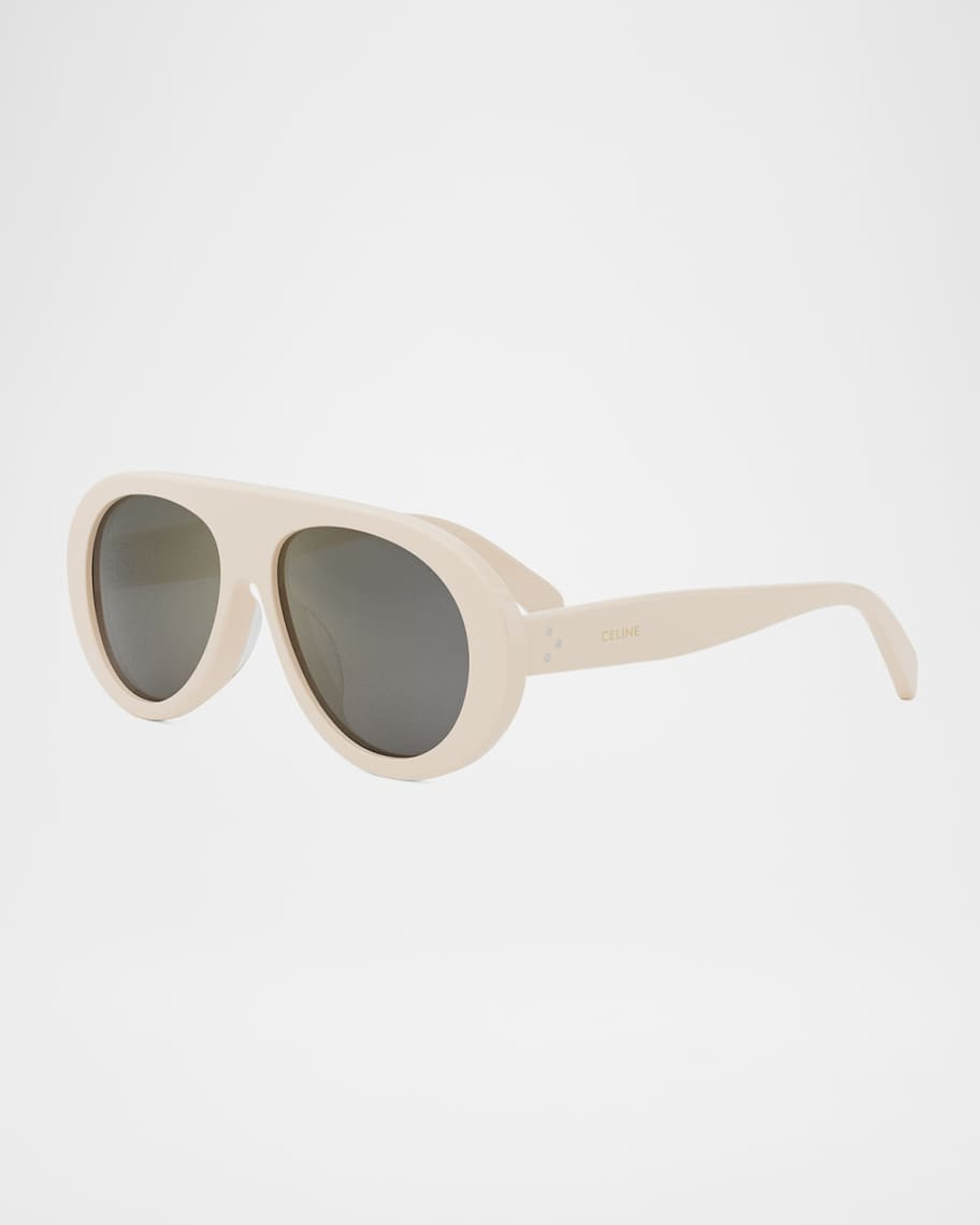 Celine Apres Ski Acetate Aviator Sunglasses | Neiman Marcus
