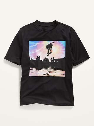 Short-Sleeve Mesh Rashguard for Boys | Old Navy (US)