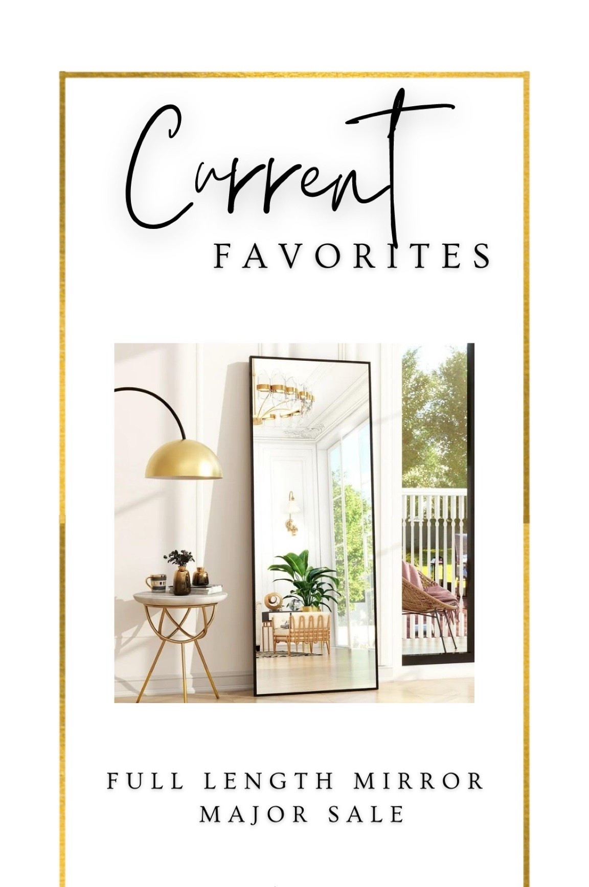 Full length mirror I have in my house.


#LTKHome #LTKGiftGuide