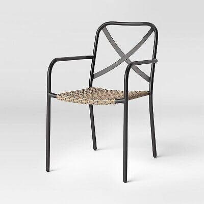 for Wicker & Metal Stack Chair - Threshold | Amazon (US)