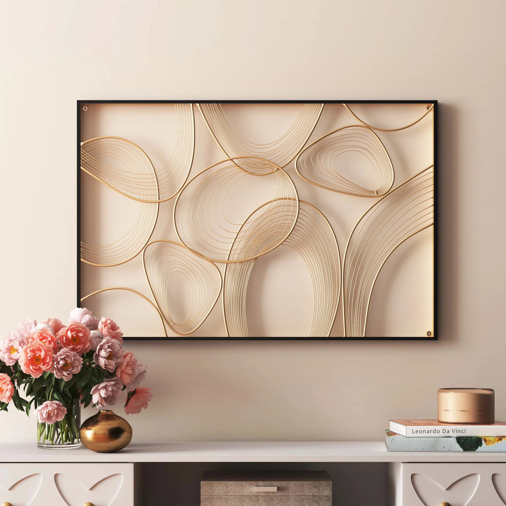 Handmade Glam Abstract Wall Decor on Metal | Wayfair North America