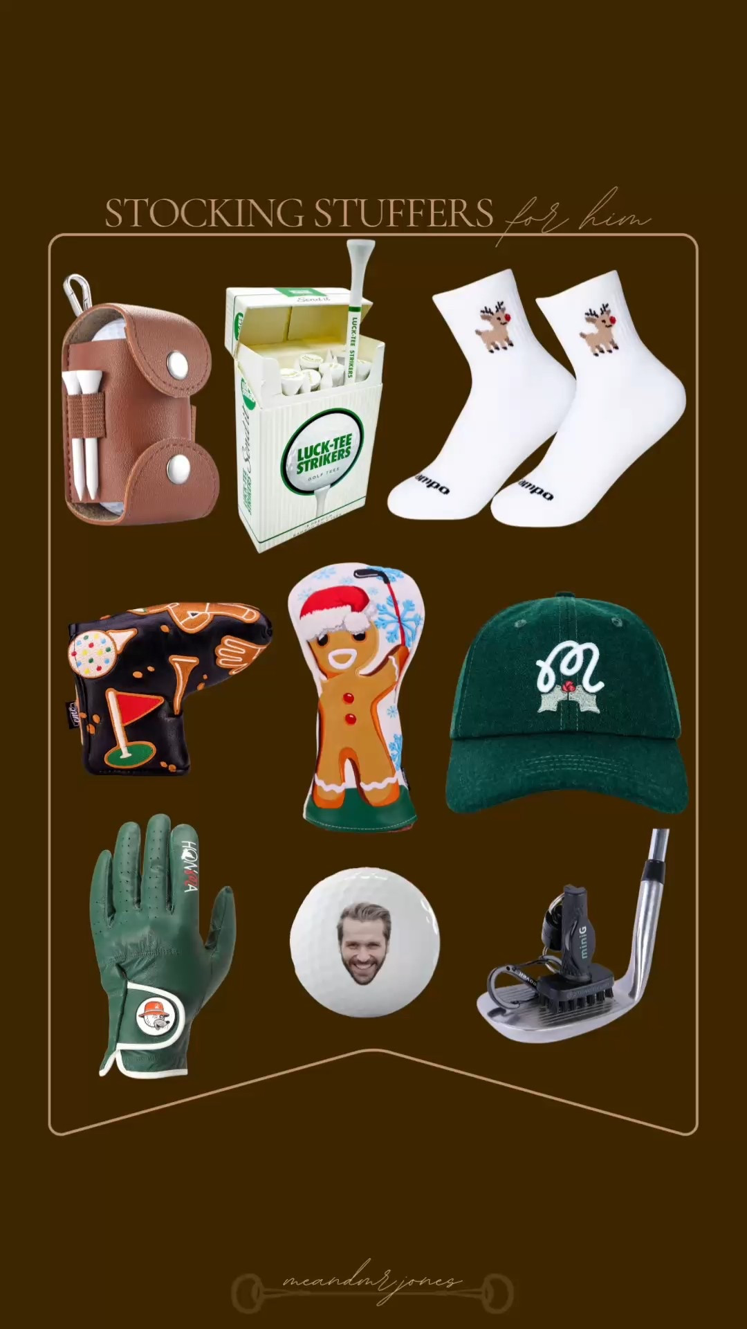 Stocking stuffers for him! Gifts for golfers. Gifts for him. Gifts for husband. Gifts for dads. #meandmrjones 

#LTKGiftGuide #LTKSeasonal #LTKHoliday